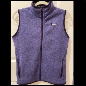 patagonia better sweater vest, periwinkle, size S
